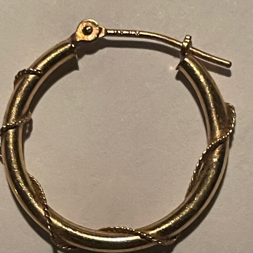 14K hoop earrings!